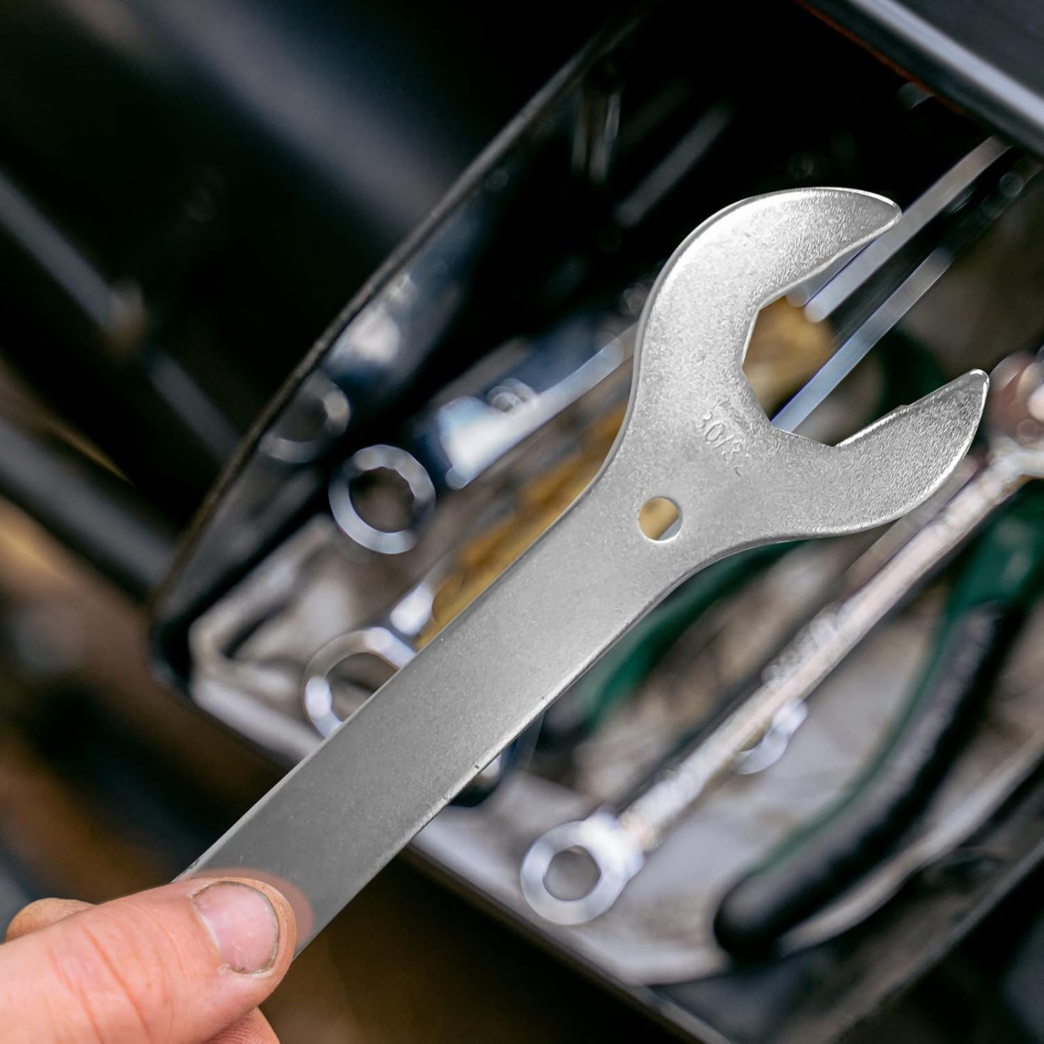 4 in 1 Bike Headset Wrench Spanner, 30 32 36 40Mm Bicycle Wrench Spanner, Disass