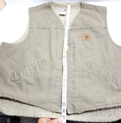 Vintage Carhartt V13DES Sherpa Lined Work Vest | eBay