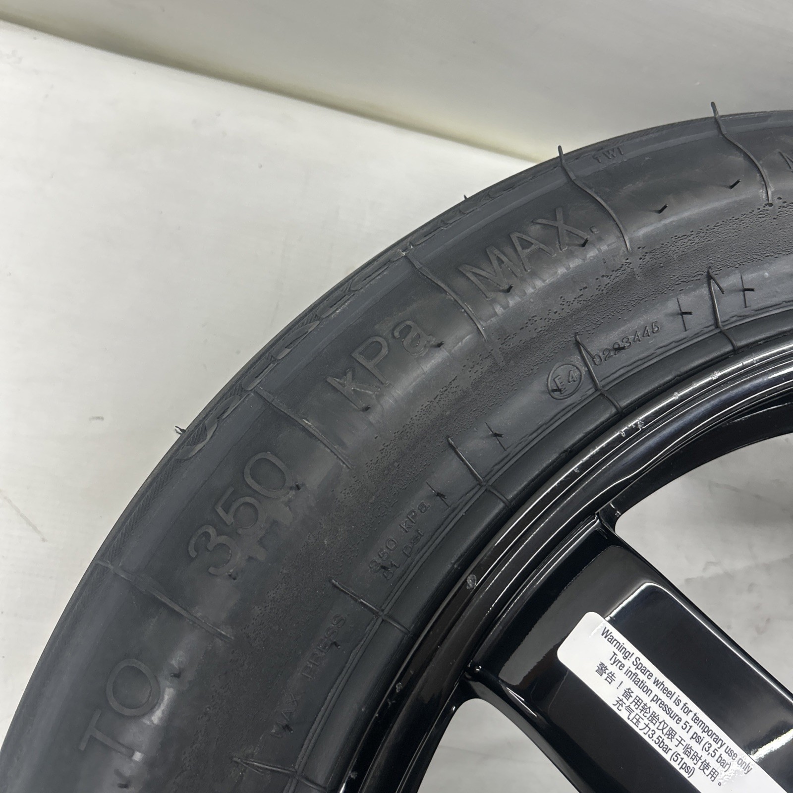 14-22 Maserati Quattroporte M156 Emergency Spare Tire Wheel Donut Rim 18 18" OEM