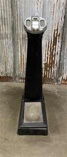 Vintage Coin Operated Scale. Cast Iron Scale Standing Athletic Weight Scale
