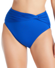 Bleu Rod Beattie Twisted High Waist Bikini Bottom With Twist Detail Size 14 New