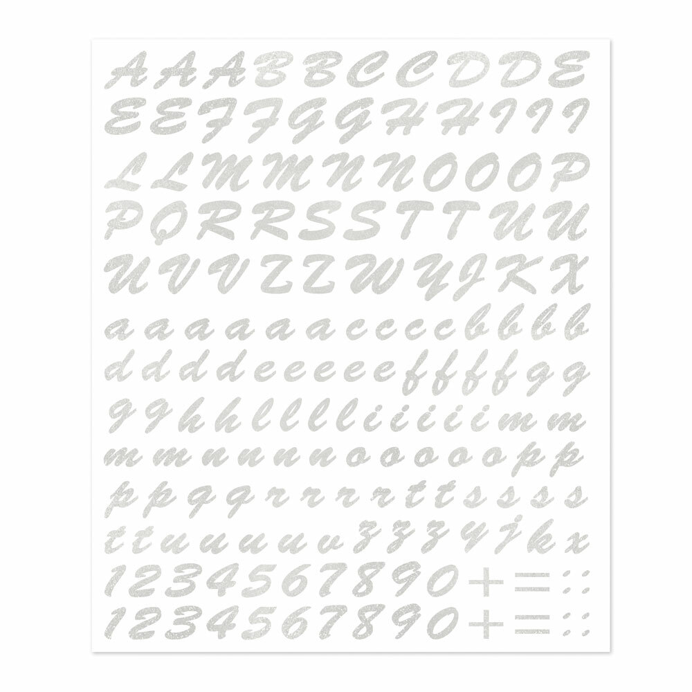 Kit Lettere Adesive Componibili Colore Argento