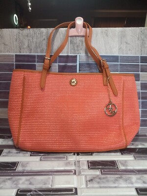 Michael Kors Large Tote Bag  Nylon- Leather Pink