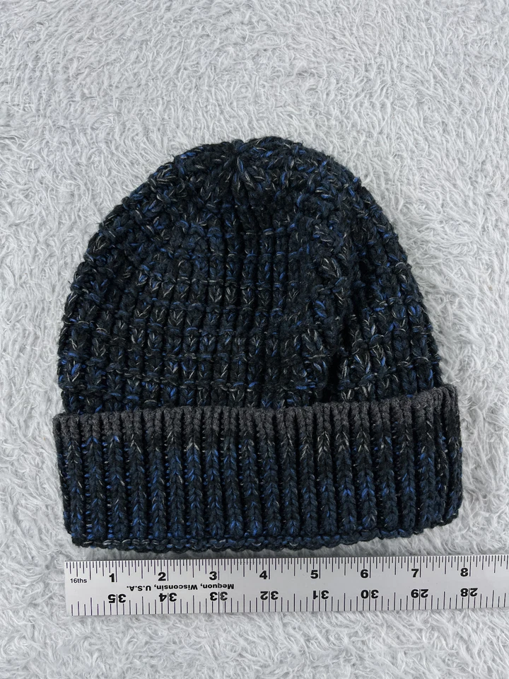 Express Beanie Toque Adulto Talla Única Azul Negro Tejido Acrílico Mezcla Algodón Esquí Foto 4 de 4
