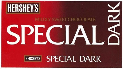 Hersheys Special Dark - Schokolade Werbe Postkarte