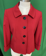 Tahari Arthur Levine Blazer Jacket w/ Black Buttons Sz 8-