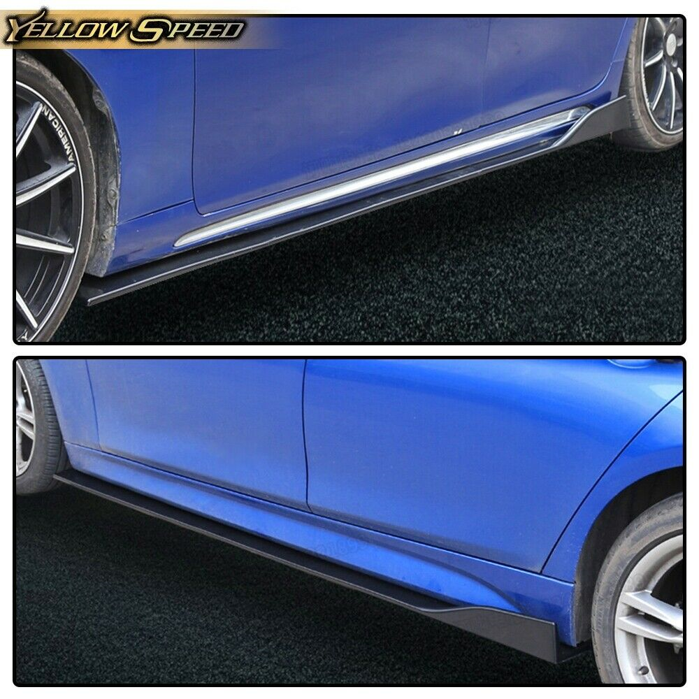 Fit For Universal Car Side Skirt Extension Rocker Panel Splitter Lip