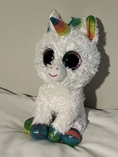 TY Beanie Boos PIXY Unicorn Rainbow Plush StuffedAnimal Toy