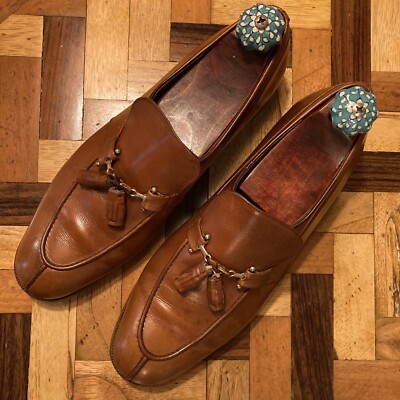 Vintage Imperial Florsheim 5-Nail Bit Tassel Loafers Brown  display picture 1