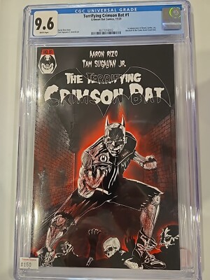 The Terrifying Crimson Bat #1 Aaron Rizo 2023 CGC 9.6 NM Tam Sugayan Jr Art