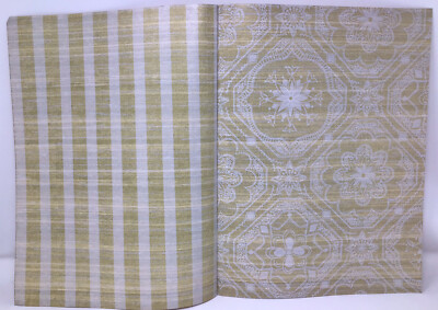 1970s Vintage Wallpaper Sample Lasting Impressions Pompadour & Silhouette 81323