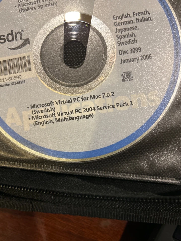 BRAND NEW MSDN  Microsoft Virtual PC 2004 for PC + MAC 7.0.2 Multi Languages CD - Image 2 of 4