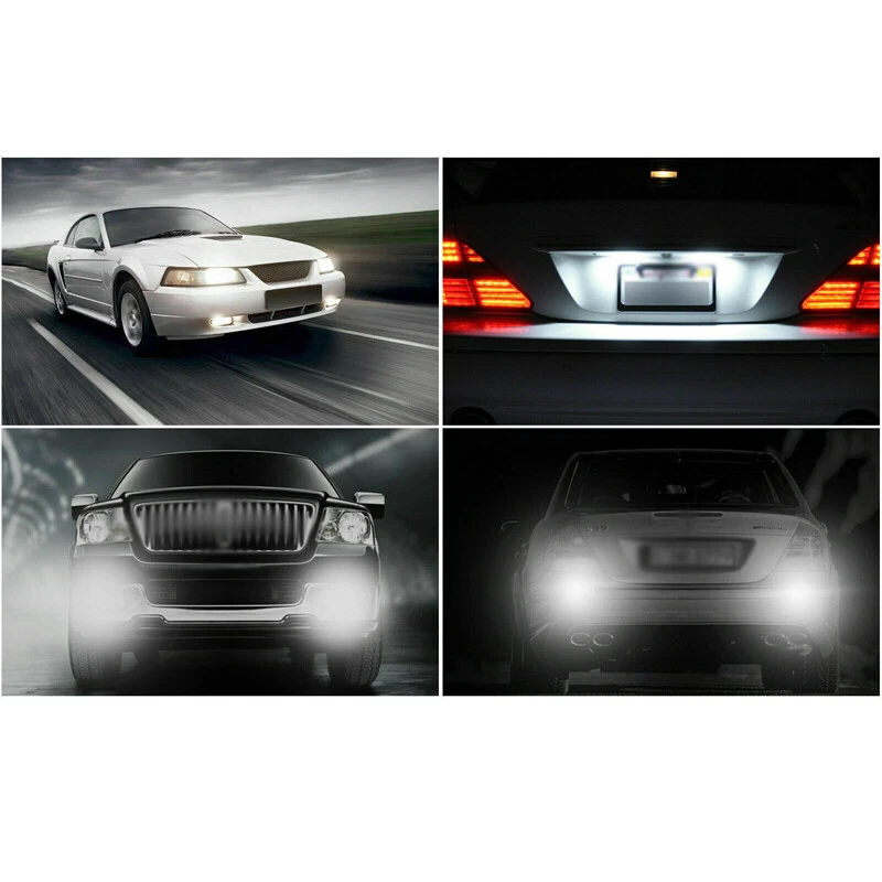 2x Blanco 12V 10-LED Luz de circulación diurna DRL Coche Niebla Luz de conducción diurna EE. UU. Foto 4 de 4