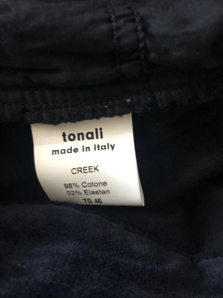 Paolo Tonali -Donna Jeans Velluto Liscio -Blu Tg 46 - Immagine 3 di 4