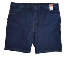 New Wrangler Carpenter Jean Shorts Mens Size 48 Dark Wash Denim Utility NWT