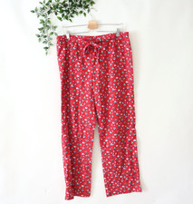 Vineyard Vines Men's Red Cotton Christmas Boat Print Sleep Lounge Pants Size M