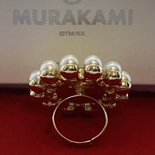 Takashi Murakam × iLiquem Collaboration Ring Perle Blume Japan Limitiert Neu - Bild 5 von 9
