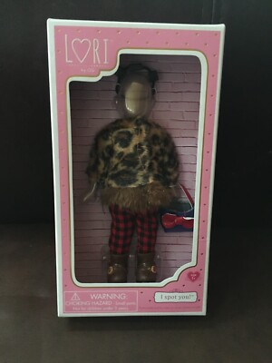 Lori 6'' Doll Outfit Leopard Print Coat  Red Plaid Pants Boots .Doll Not Included