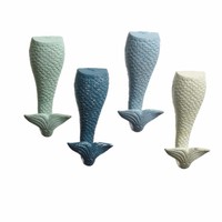 4 Mermaid Tail Cast Iron Wall Hooks on sale 4 Mermaid Tail Cast Iron Wall Hooks on sale
