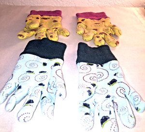 Childrens gardening gloves-2 pair