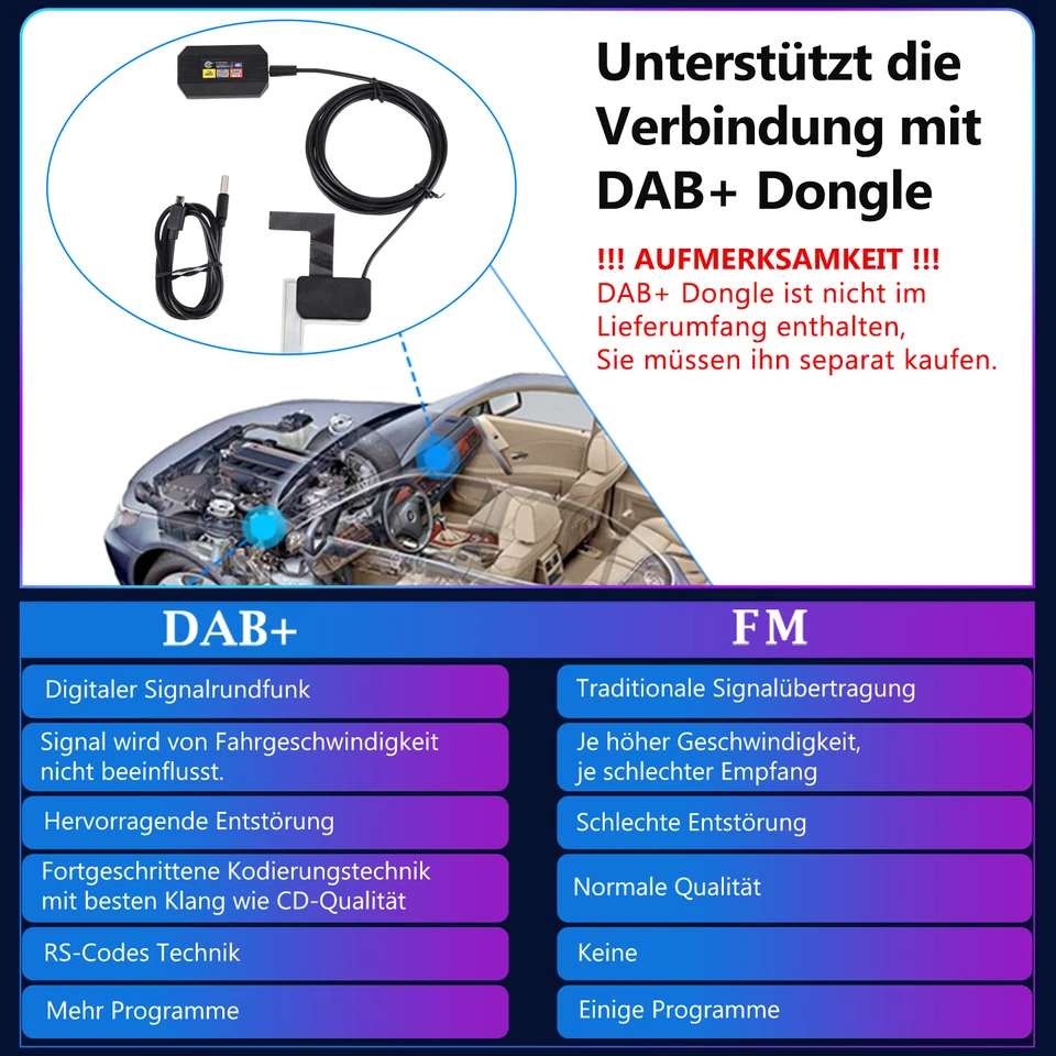 2+64GB DAB+ Carplay Für Dodge Ram 1500 2500 3500 Android 13 Autoradio GPS NAVI - Bild 4 von 4