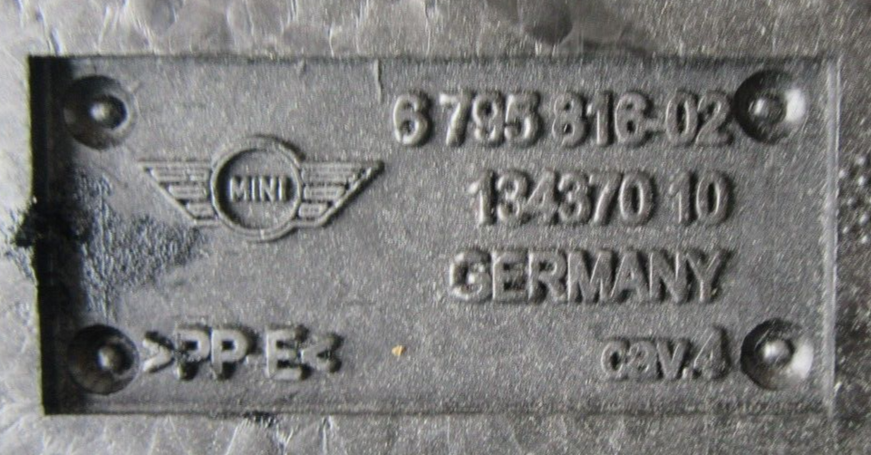 MINI Cooper D 1.6 Diesel Spare Wheel Tool Kit 6795816 Genuine 2012 