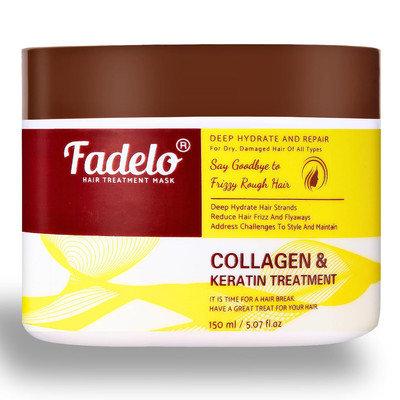 Collagen+Keratin Hair Mask - Deep Repair for Damaged Hair with Argan Oil and Vit