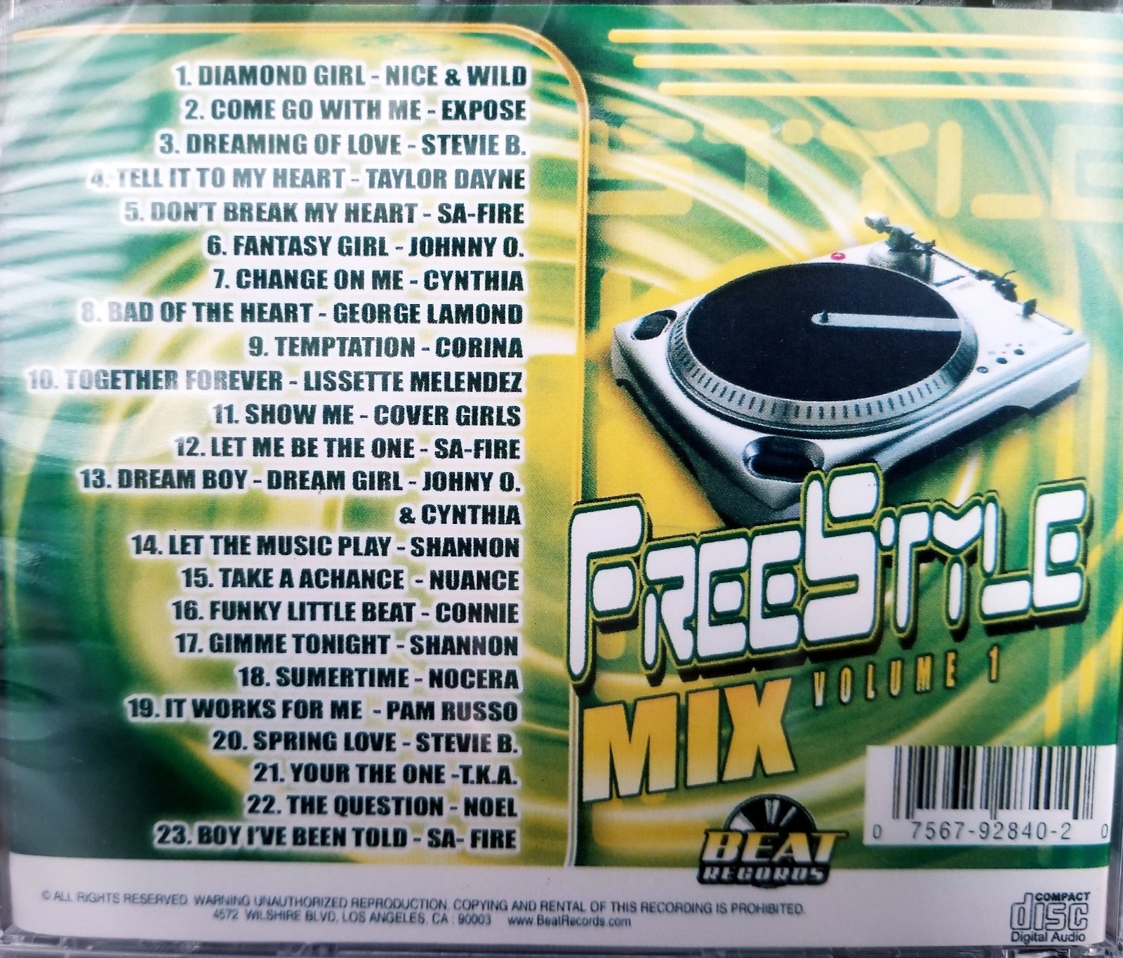 Freestyle Mix CD Vol 1 Classic 80s Greatest Freestyle Jams eBay