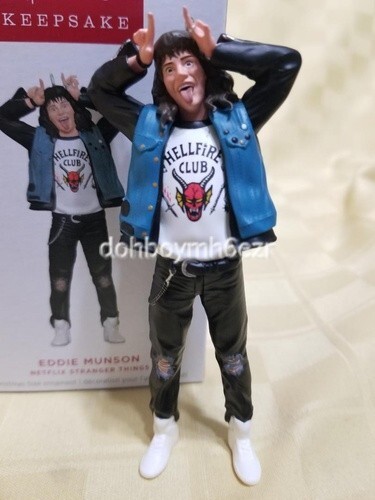 Hallmark 2024 Eddie Munson Netflix Stranger Things Christmas Ornament - Picture 1 of 2