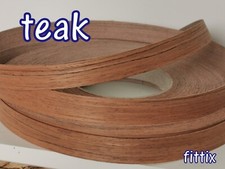 Real Wood Teak Veneer Pre Glued Iron on Edging Tape/Edge 22 / 40 / 50 mm Wide 