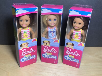 NEW Mattel Barbie Club Chelsea Beach Doll Lot Pineapple