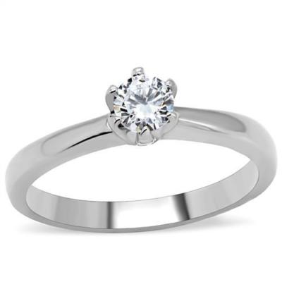 Solitär Verlobungsring Damen Edelstahl 1/2 Karat Simulierter Diamant 203