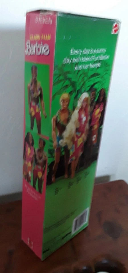 ISLAND FUN Beach Barbie STEVEN  Swimsuit Lei NRFB 1987 Mattel #4093 Sealed NEW - Image 2 of 4