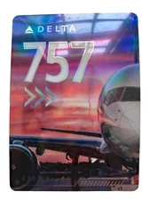 Delta Air Lines Pilot Collectible Trading Card Boeing 757-300 No.54 New 