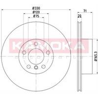 Kamoka 2X Bremsscheibe Hinten Ø330 Mm BelüFtet FüR BMW X3 F25 Xdrive20D
