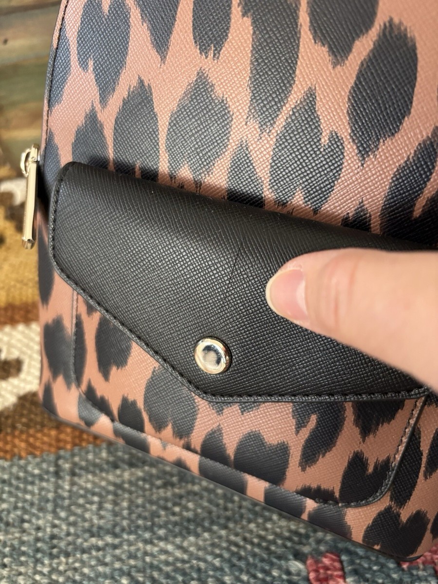 Kate Spade Schuyler Mini Backpack Bag Leopard Saffiano Leather NWB Kate Spade Schuyler Mini Backpack Shoulder Bag Leopard  main image 2