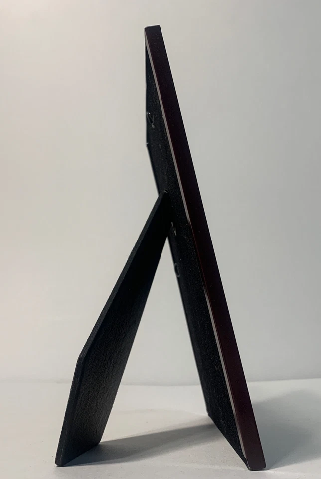 Marco de fotos de plástico delgado moderno rojo elegante granate 5x7 Foto 4 de 4