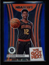 DE'ANDRE HUNTER 2019/20 HOOPS PREMIUM STOCK #11 WE GOT NEXT BLUE PRIZM BA3437