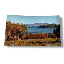Postcard Big Squam Lake & Red Hill Holderness New Hampshire Chrome Card C319