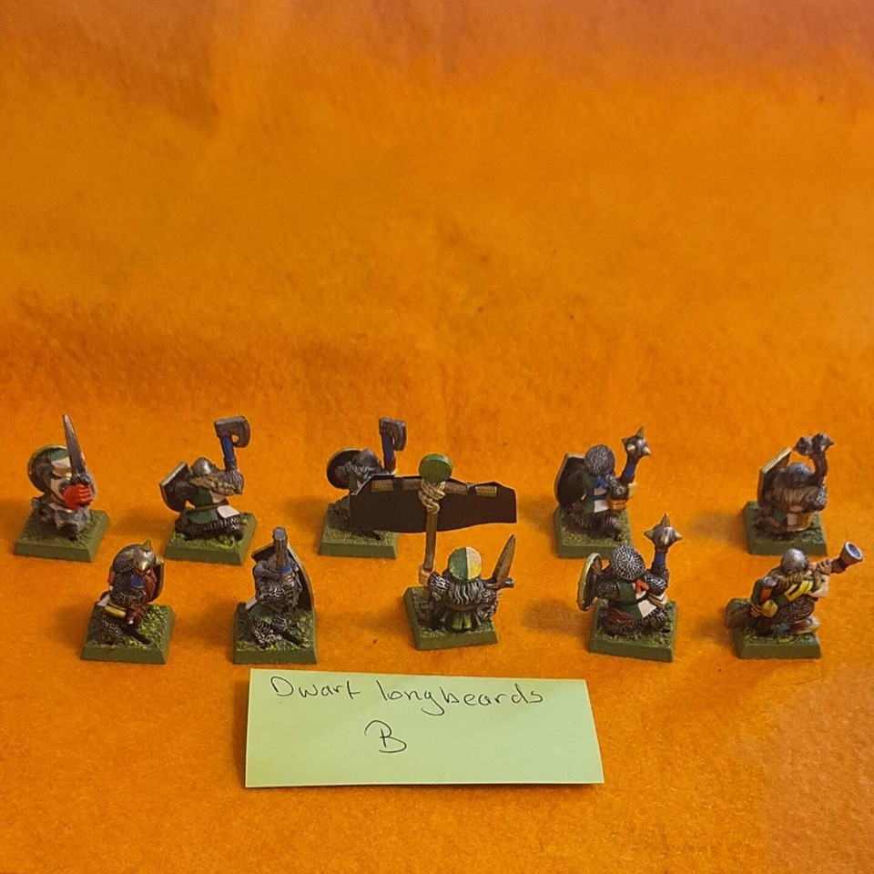 Classic Dwarf Longbeards (incl command) oldhammer warhammer