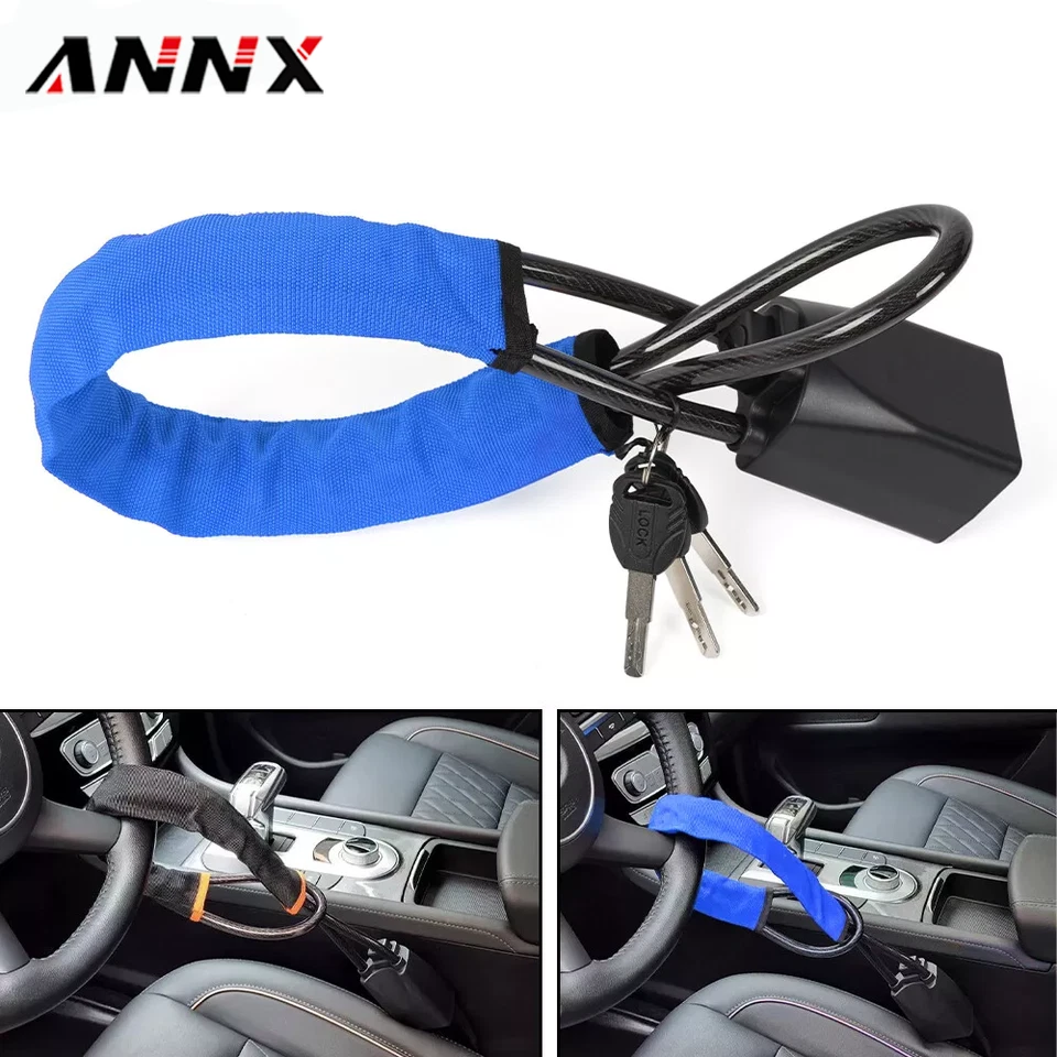 ANNX Steering Wheel Lock Anti-Theft Security System Car Truck SUV Auto Lock Universal