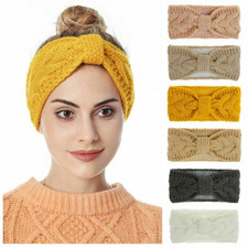 Thick Headband for Women Ear Warmer Headbands Knit Hair Band Head Wrap