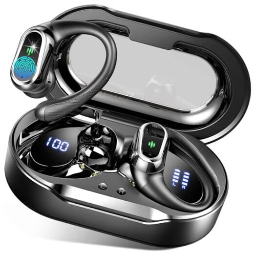 2024 Bluetooth 5.3 Wireless Sport Earbuds in Black-image