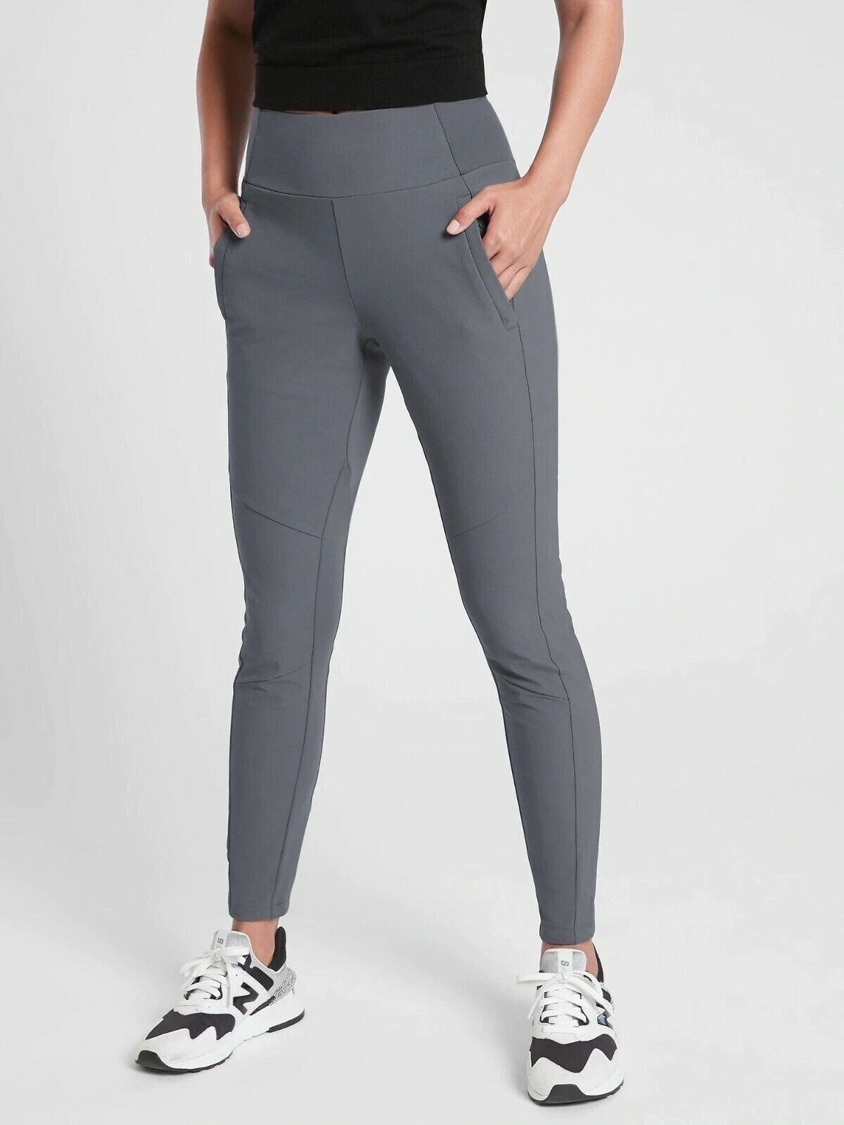 Athleta Women’s Headlands Hybrid Trek Tight Pants Gray Size 10 Medium