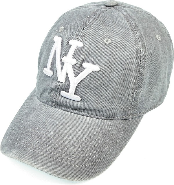 Men Women New York Baseball Cap Washed Cotton Embroidered Relaxed Hat