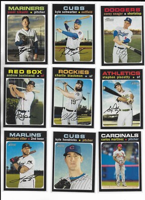 2020 Topps Heritage SHORT PRINTS Pick-A-Card Schwarber Seager Benintendi McNeil