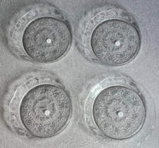 NEW ( 4 ) Princess House FANTASIA 11" Dinner Plates SCALLOPED Edge REPLACEMENTS