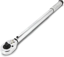 Dual Drive Torque Wrench, 3/8 and 1/2 Inch Drives, 10Ft Lbs, 19-Inches Long, 10-