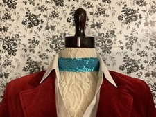 Bohemian Choker Victorian Style Hippie Steampunk Deep Turquoise Beaded