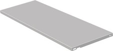 Półka stalowa szerokość 800 mm głębokość 300 mm stal biała aluminium ELEMENT SYSTEM